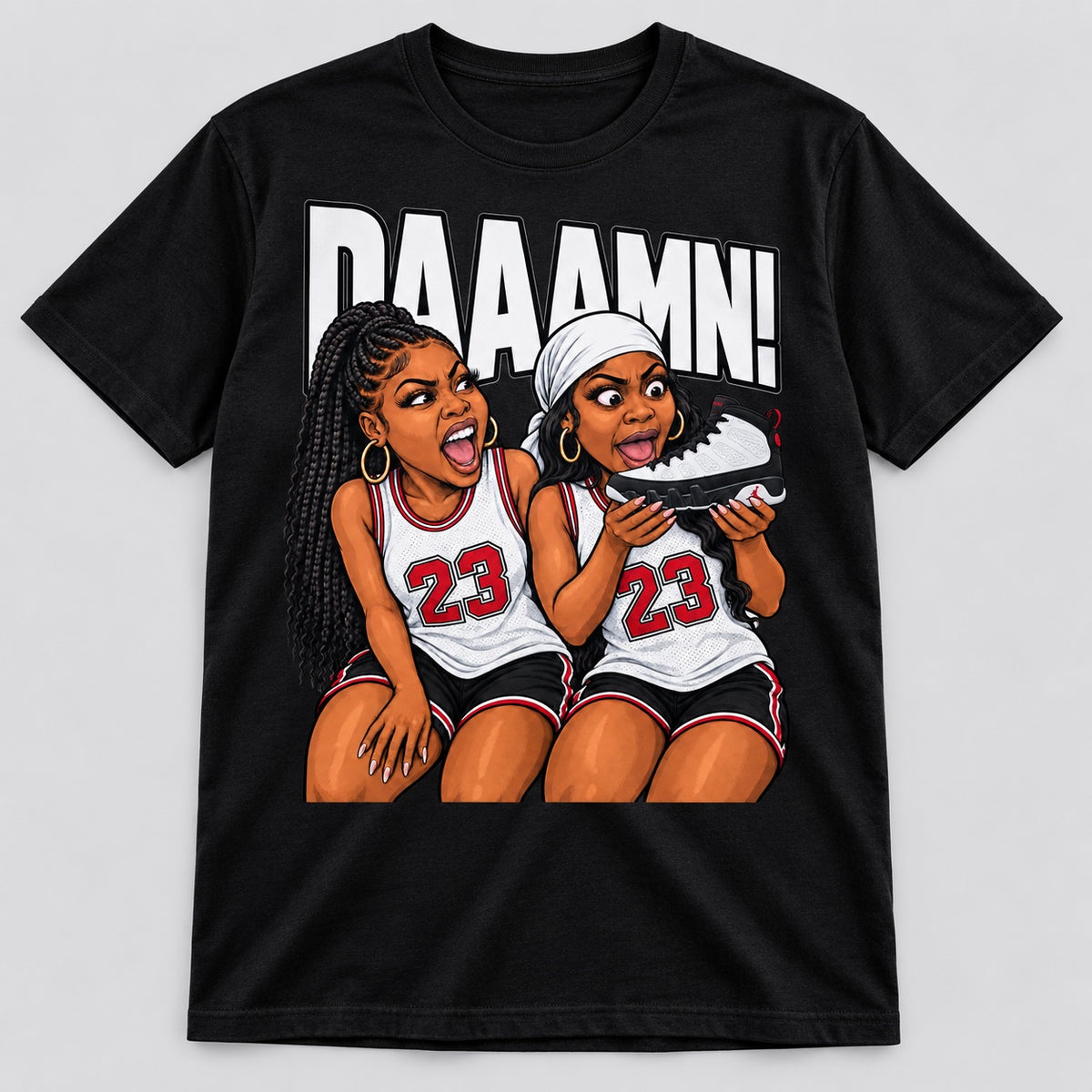 Daaamn Sneaker Tee product mockup
