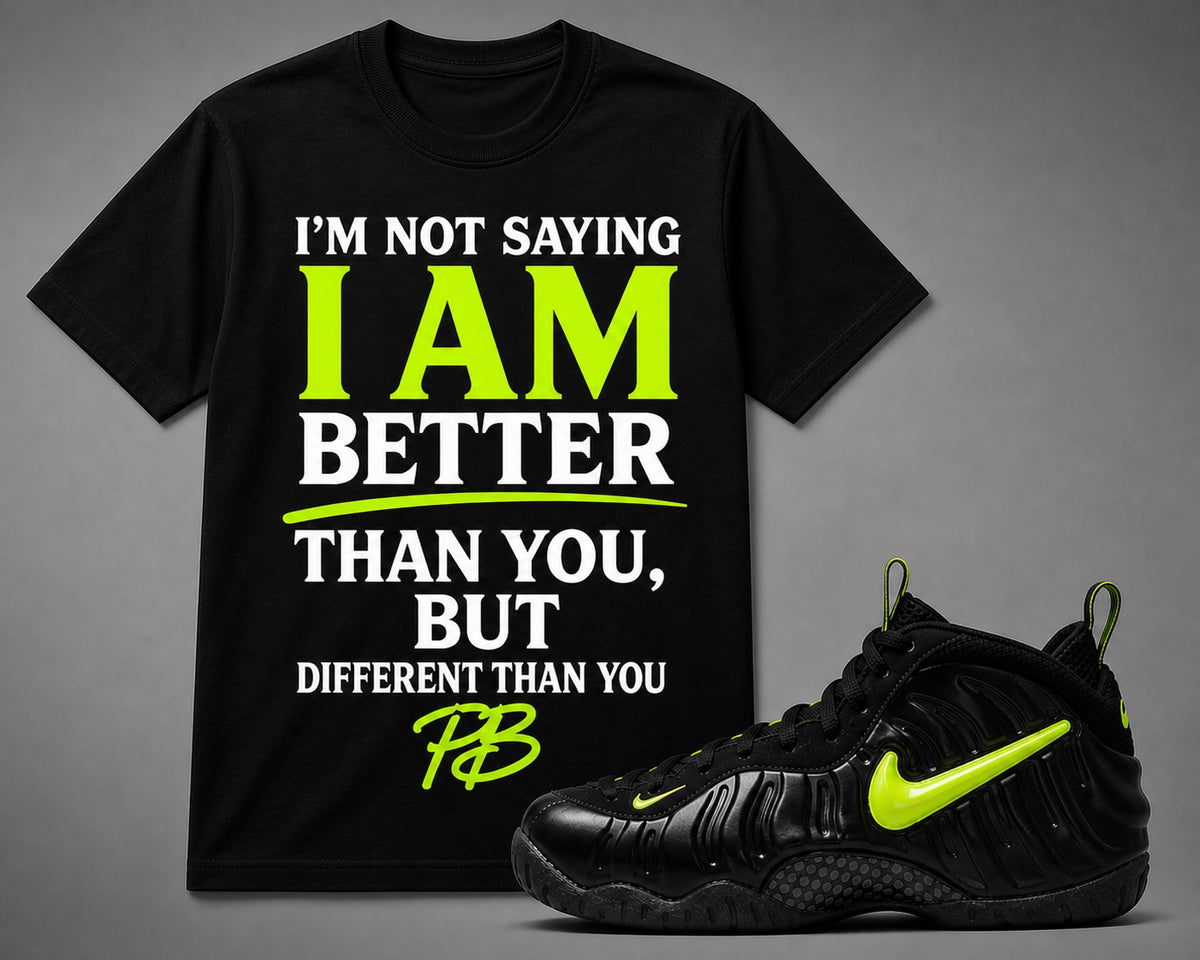 I Am Better Tee product mockup